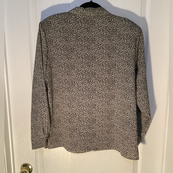 Vintage animal print long sleeve blouse by Scorpio - Picture 2 of 9